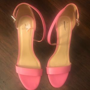 Hot Pink 3 inch heels . Worn once